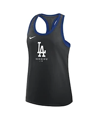 Nike Women's Los Angeles Dodgers Tri-Blend Dri-fit Racerback Tank Top
