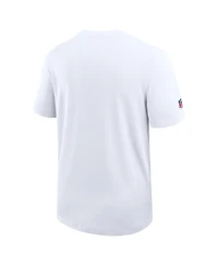 Nike Men's White Los Angeles Rams Sideline Uv Dri-fit Coaches T-Shirt