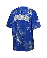 Outerstuff Big Boys and Girls Blue Los Angeles Dodgers Y2 Tech Stadium Lights T-Shirt