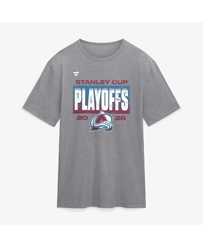 Fanatics Men's Athletic Heather Gray Colorado Avalanche 2026 Stanley Cup Playoffs Vintage Tri-Blend T-Shirt