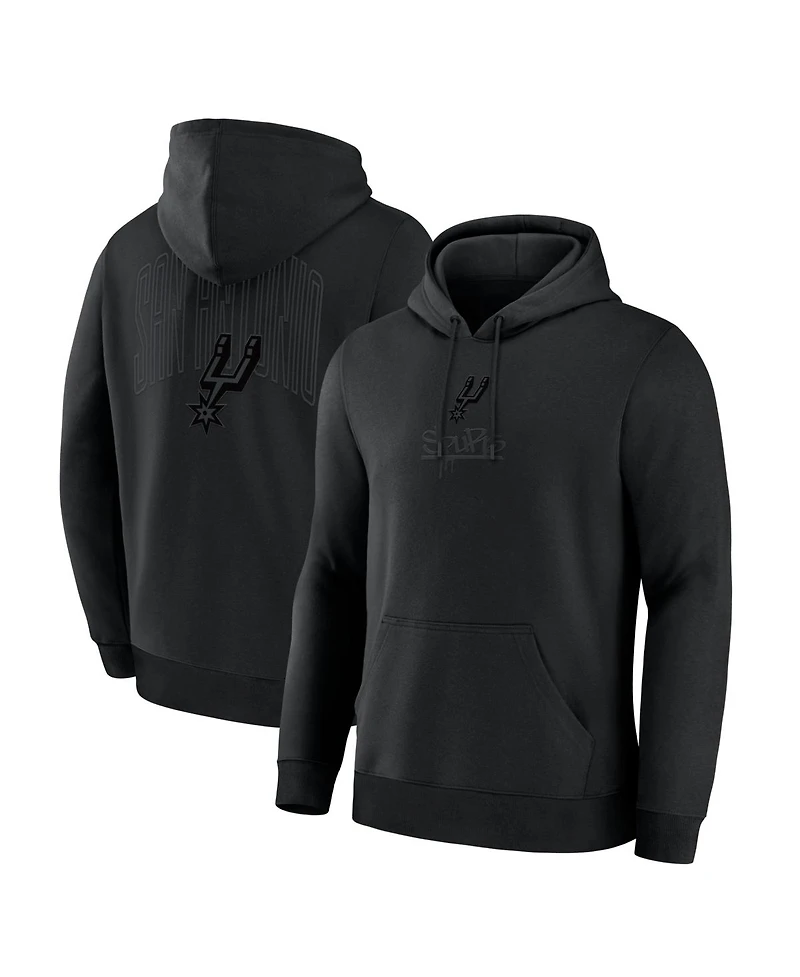 Fanatics Men's San Antonio Spurs Black Out Hoodie