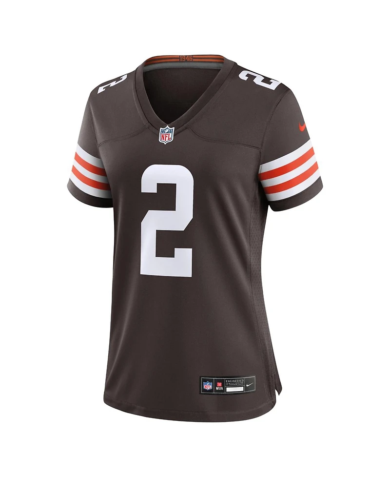 Nike Women's Shedeur Sanders Brown Cleveland Browns Team Game Jersey