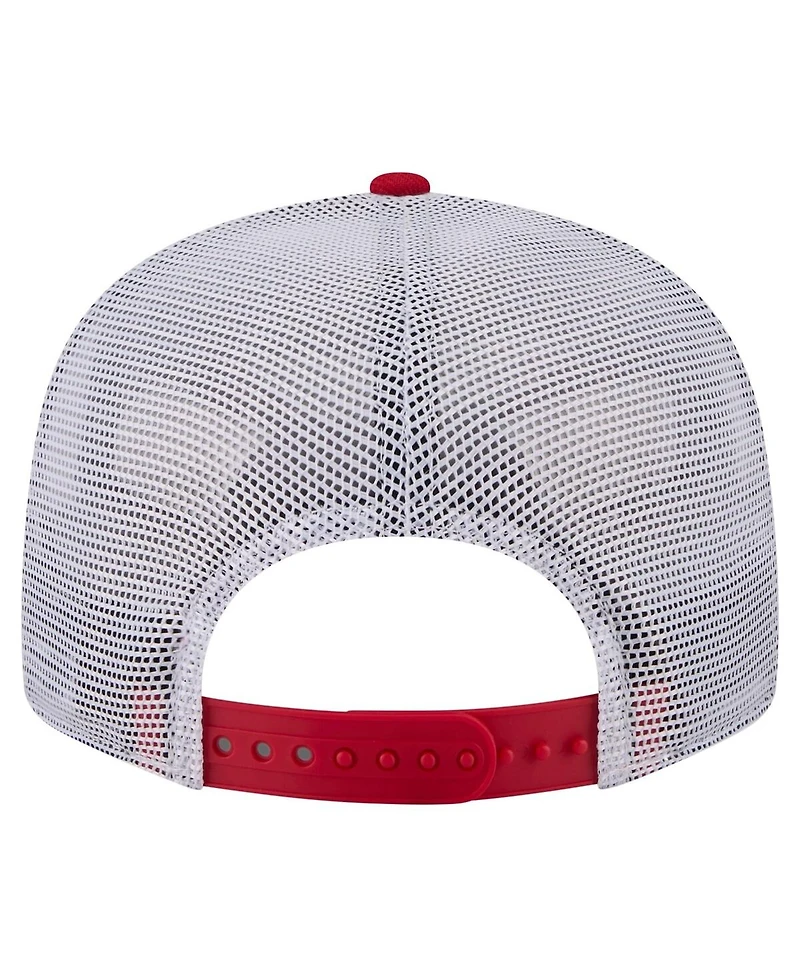 New Era Men's Red Atlanta Falcons Core Team 9FIFTY Trucker Snapback Hat
