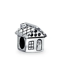 Bling Jewelry New Homeowner House Charm Bead Oxidized .925 Sterling Silver Fits European Bracelet