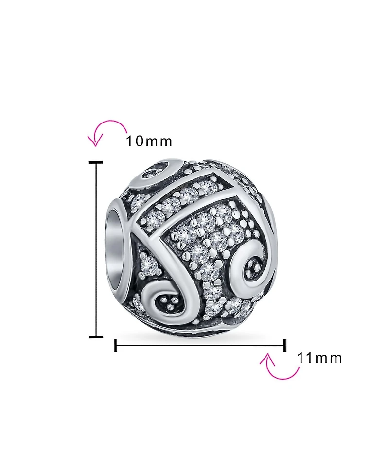 Bling Jewelry Musician Student G Clef Music Note Charm Bead .925 Sterling Silver Fits European Bracelet