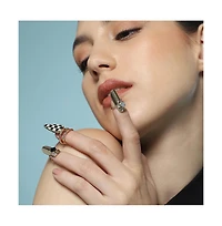 Sohi Women's The Bijou Checks Nail Rings Set Of 3
