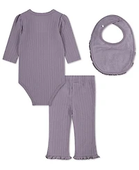 Huggies Baby Girls' Take Me Home Bodysuit, Pants and Bib, 3-Piece Set