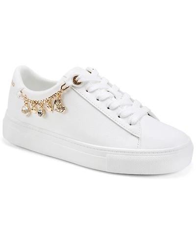 Karl Lagerfeld Paris Women's Cate Charms Lace-Up Sneakers