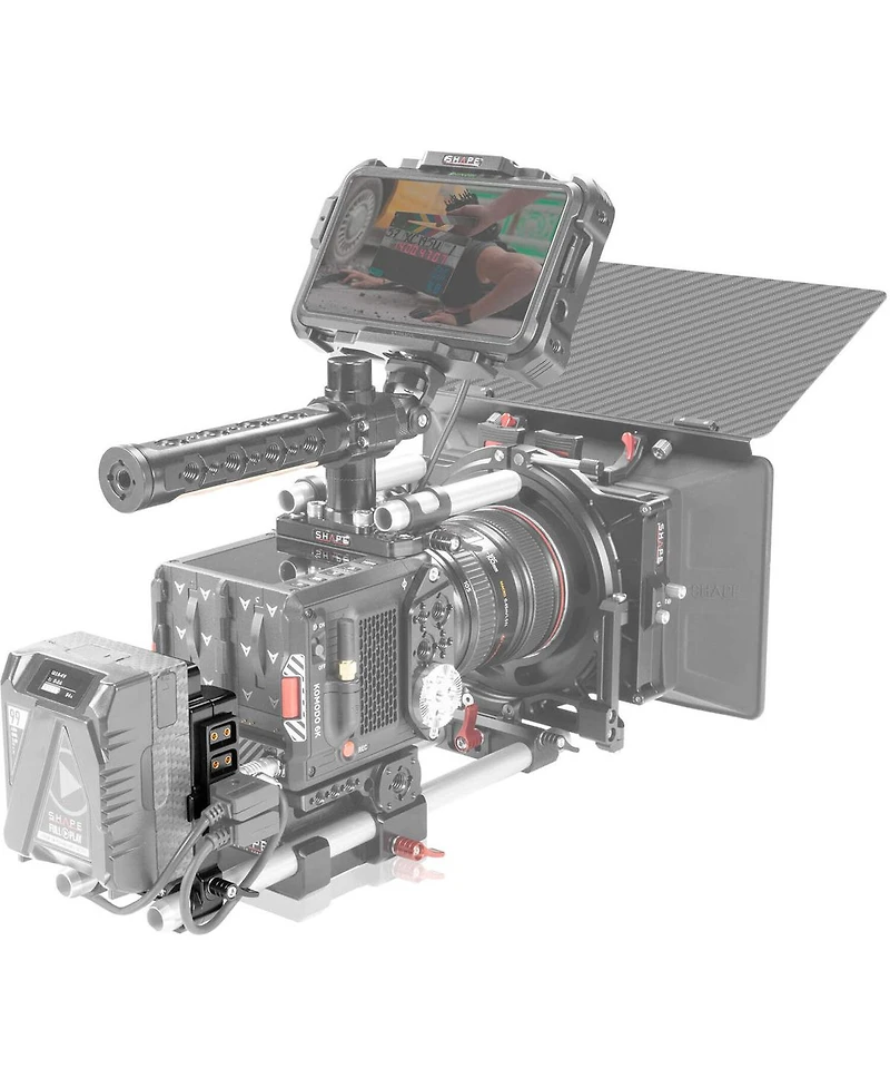 Shape Multi D-Tap V-Mount Battery Plate with 15mm Lws Rod Mount