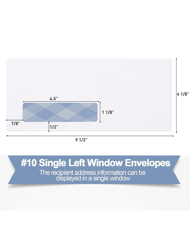 Gnuadz Single Window Security Envelopes for Invoices Checks
