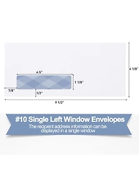 Gnuadz Single Window Security Envelopes for Invoices Checks