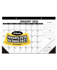 Gnuadz Desk Calendar 2026-2027 18 Months Home School Office