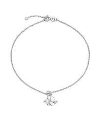 Bling Jewelry Lucky Origami Animal Anklet Zoo Elephant Charm Ankle Bracelet .925 Sterling Silver Adjustable