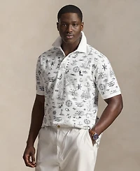 Polo Ralph Lauren Men's Big & Tall Nautical Print Mesh Shirt