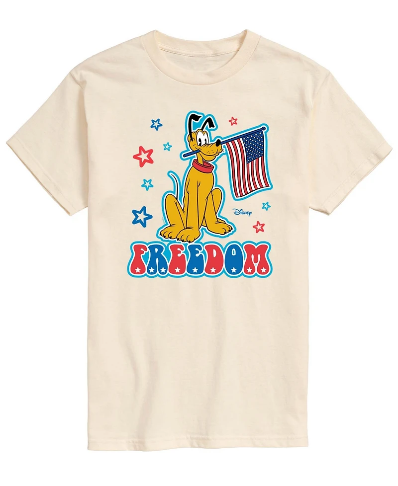 Airwaves Men's Disney Pluto Freedom Short-Sleeve Graphic T-Shirt