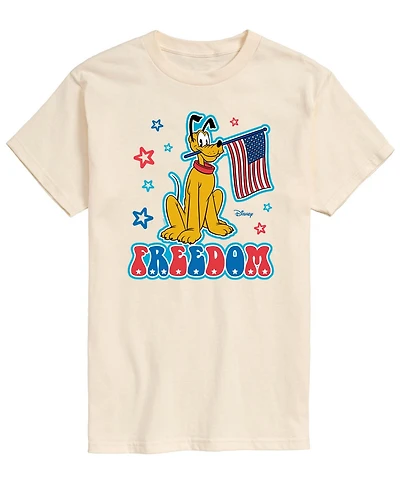 Airwaves Men's Disney Pluto Freedom Short-Sleeve Graphic T-Shirt