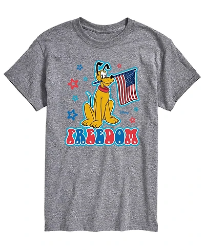 Airwaves Men's Disney Pluto Freedom Short-Sleeve Graphic T-Shirt
