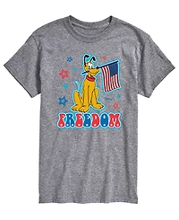 Airwaves Men's Disney Pluto Freedom Short-Sleeve Graphic T-Shirt