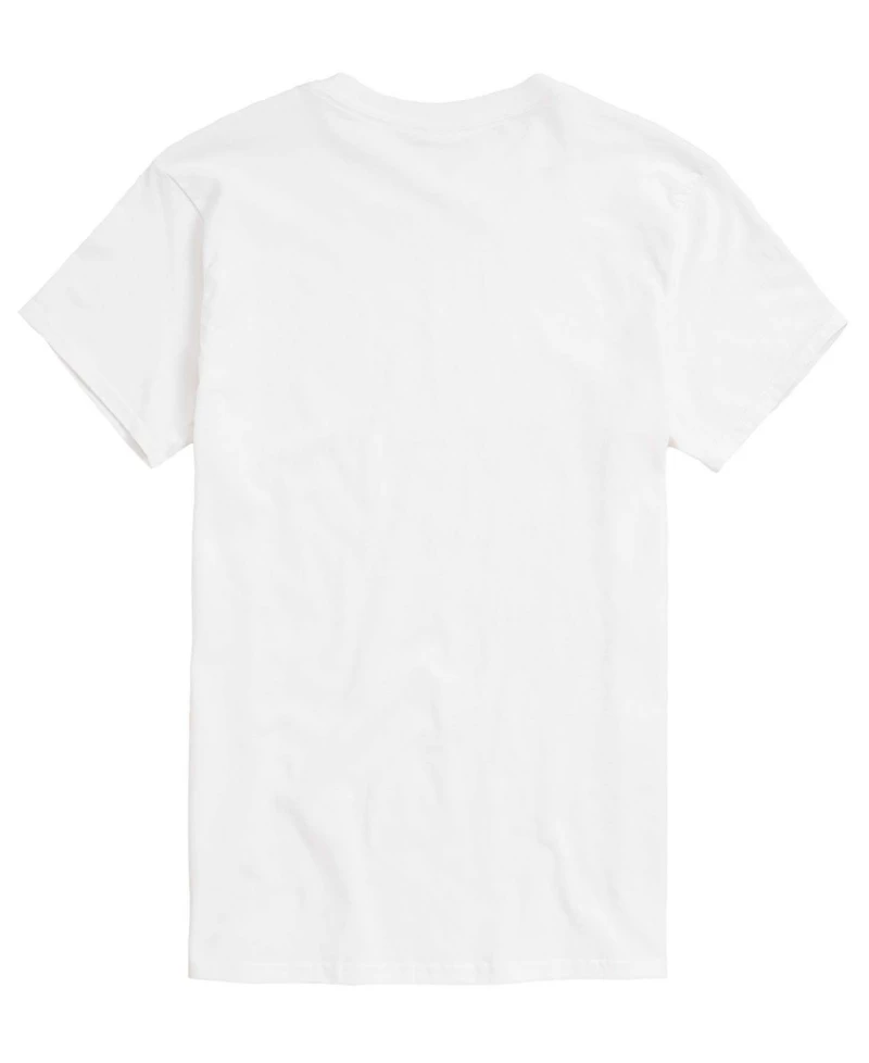 Airwaves Men's Flag Peace Sign Tonal Washed Short-Sleeve Graphic T-Shirt