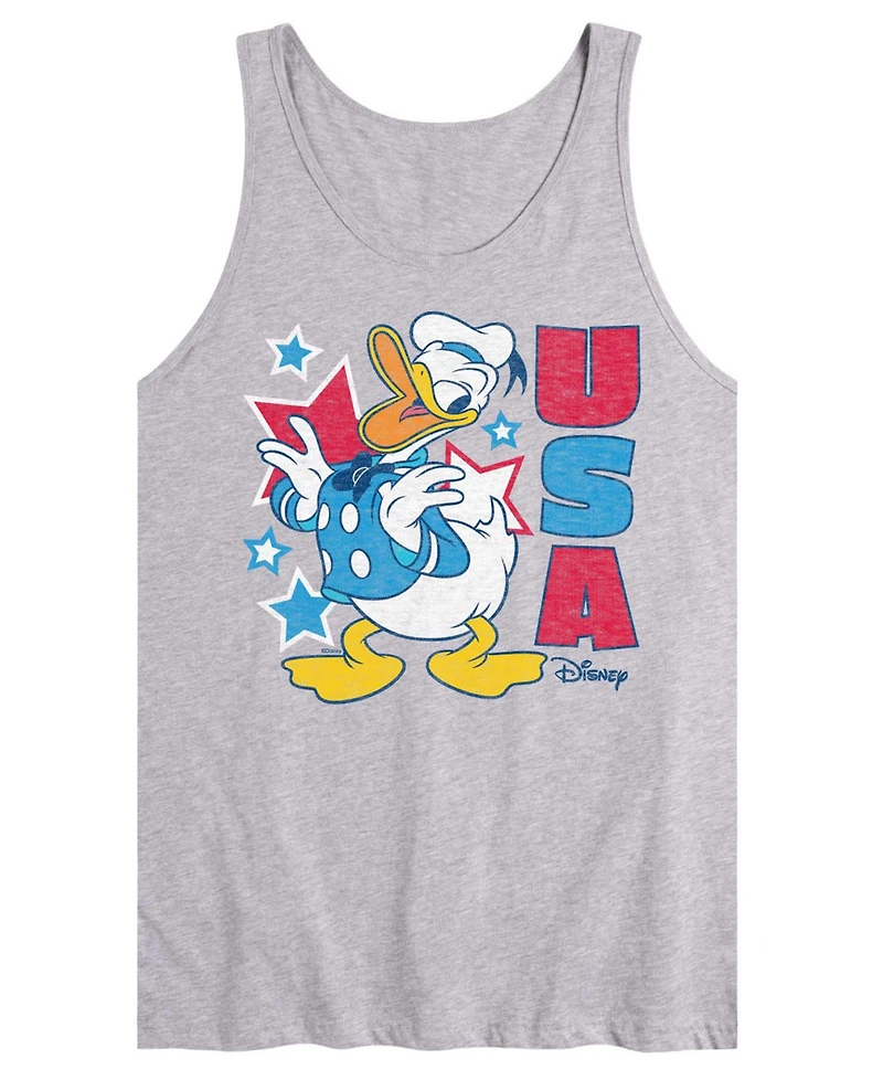Airwaves Men's Disney Donald Usa Sleeveless Graphic Tank T-Shirts