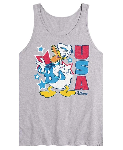 Airwaves Men's Disney Donald Usa Sleeveless Graphic Tank T-Shirts