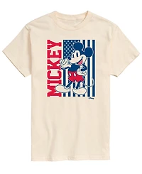 Airwaves Men's Disney Mickey Vertical Flag Short-Sleeve Graphic T-Shirt