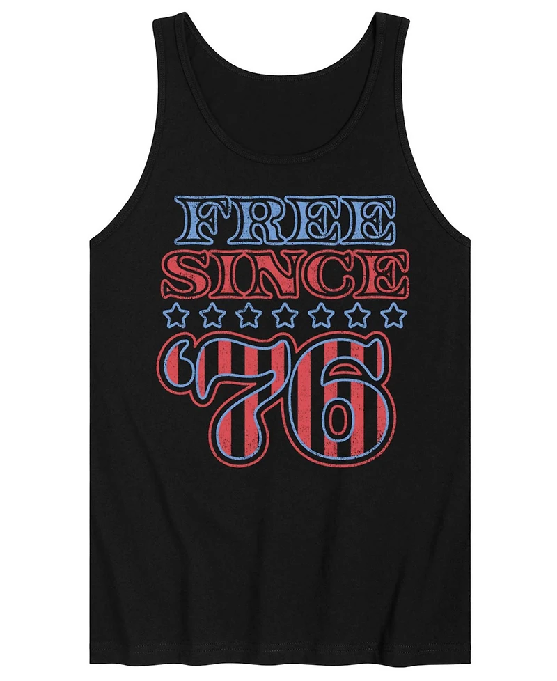 Airwaves Men's Free Since 76 Sleeveless Graphic Tank T-Shirts