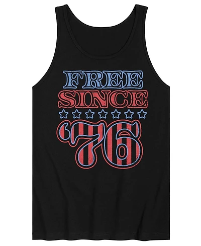 Airwaves Men's Free Since 76 Sleeveless Graphic Tank T-Shirts