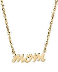kate spade new york Gold-Tone Gifting Dear Mom Short Pendant Necklace