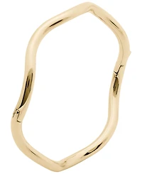 kate spade new york Gold-Tone Wave Thin Bangle Bracelet