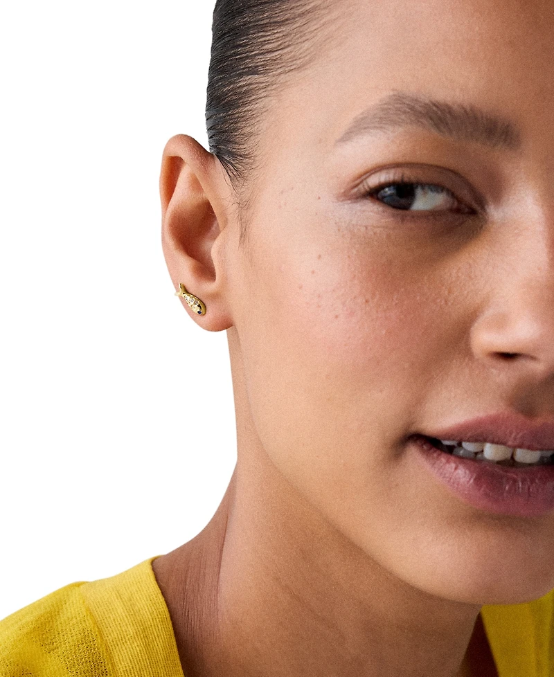 kate spade new york Gold-Tone Summer Daze Fish Stud Earrings