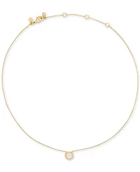 kate spade new york Gold-Tone Molten Glass Stone Short Pendant Necklace