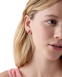 kate spade new york Gold-Tone Secret Garden Strawberry Stud Earrings