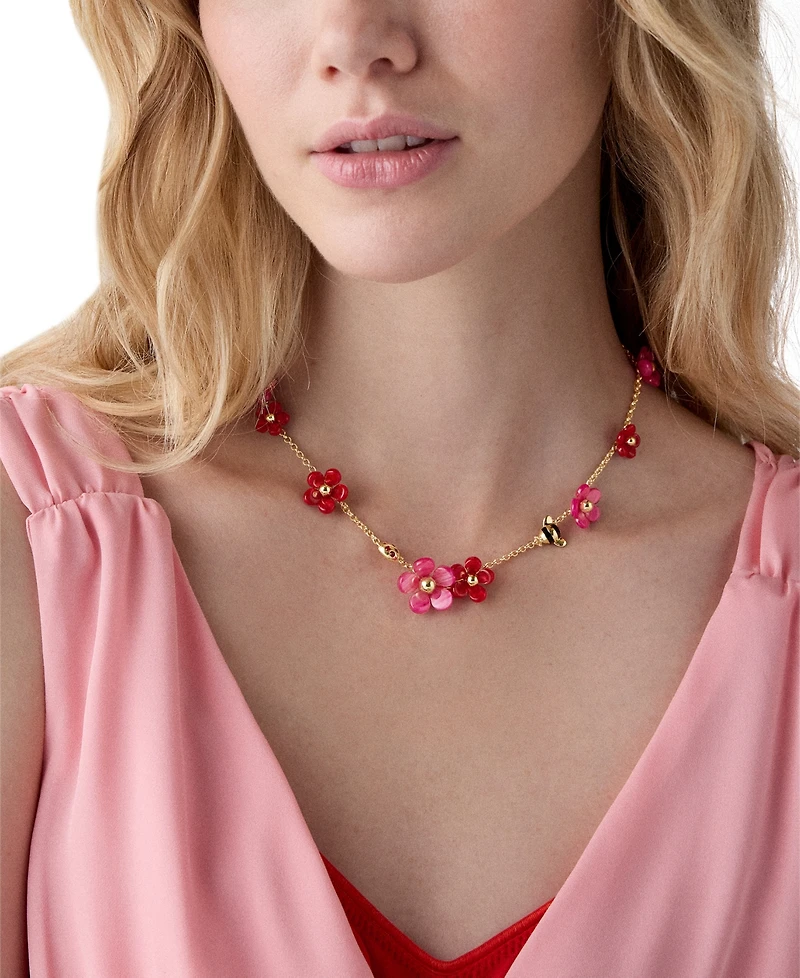 kate spade new york Gold-Tone Summer Daze Flower Scatter Necklace