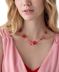 kate spade new york Gold-Tone Summer Daze Flower Scatter Necklace