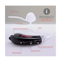 Pyle Digital Hearing Amplifier with Noise Reduction and Interchangeable Ear Tips