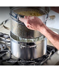 ProBond Clad Stainless Steel 8-Quart Covered Stock Pot