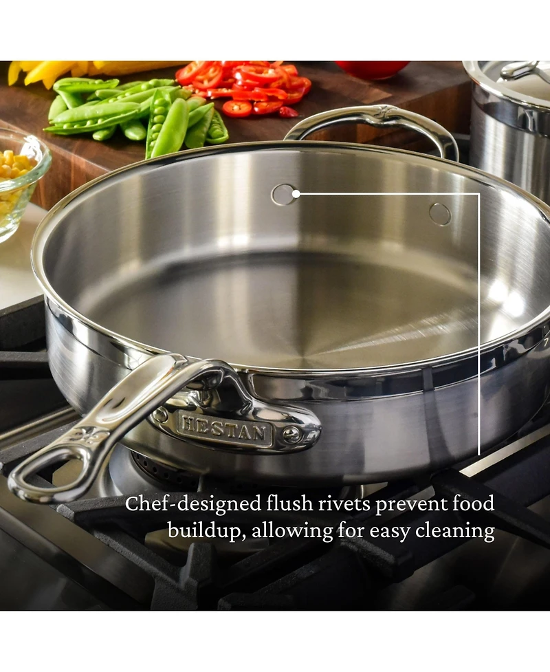 ProBond Clad Stainless Steel 3.5-Quart Covered Saute