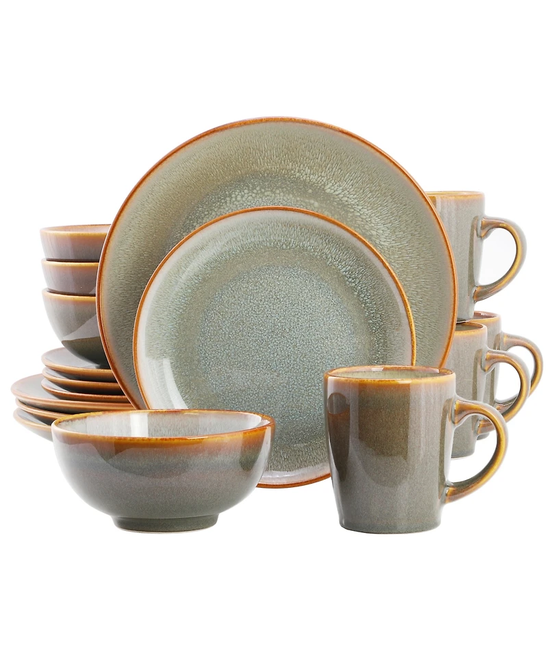 Elama Pearl 16-Piece Dinnerware Set, Service For 4