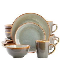 Elama Pearl 16-Piece Dinnerware Set, Service For 4