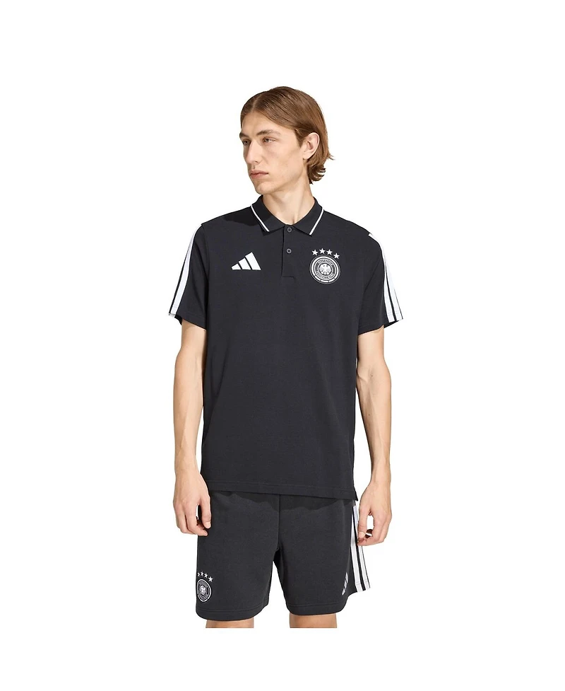 Adidas Men's Black Germany National Team 2026 World Cup Alphaskin Polo Shirt