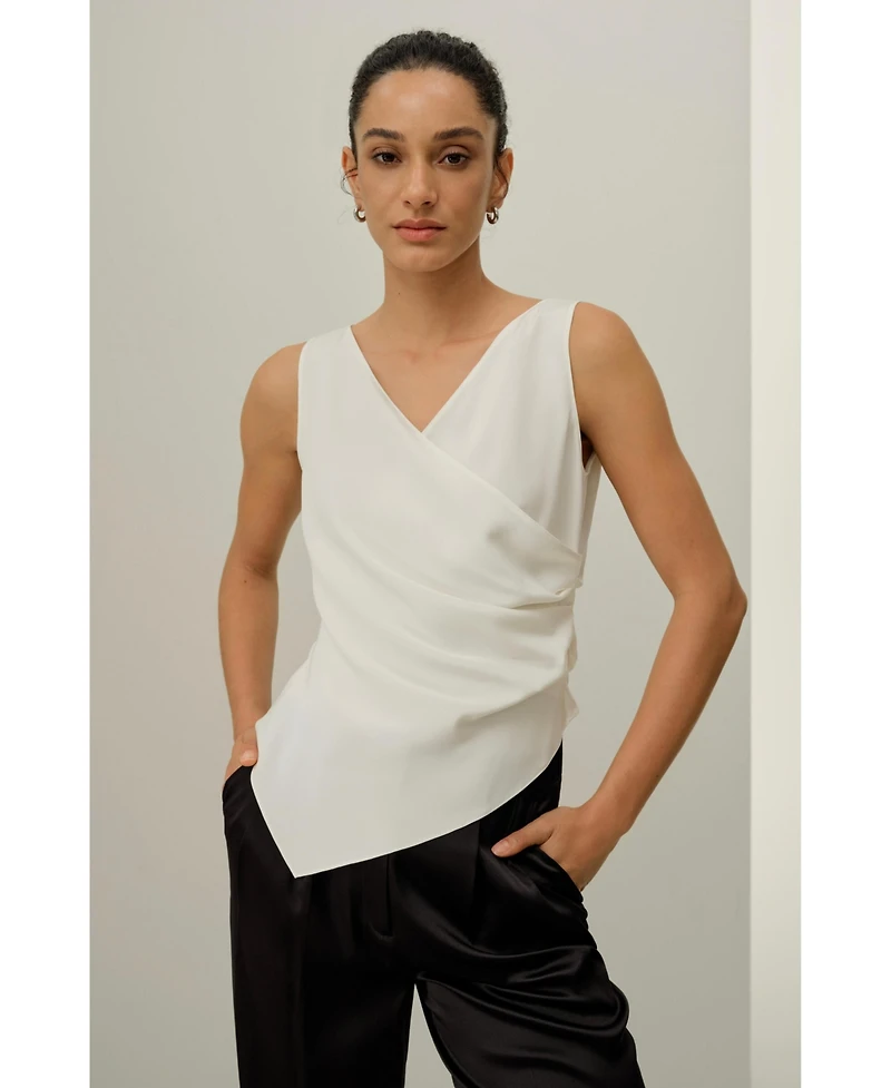Lilysilk Women's Elise V-Neck Top