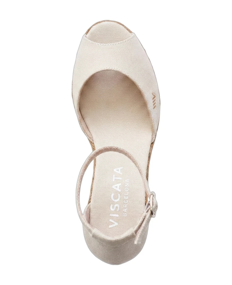 Aiguafreda Canvas Espadrille Sandal Wedges