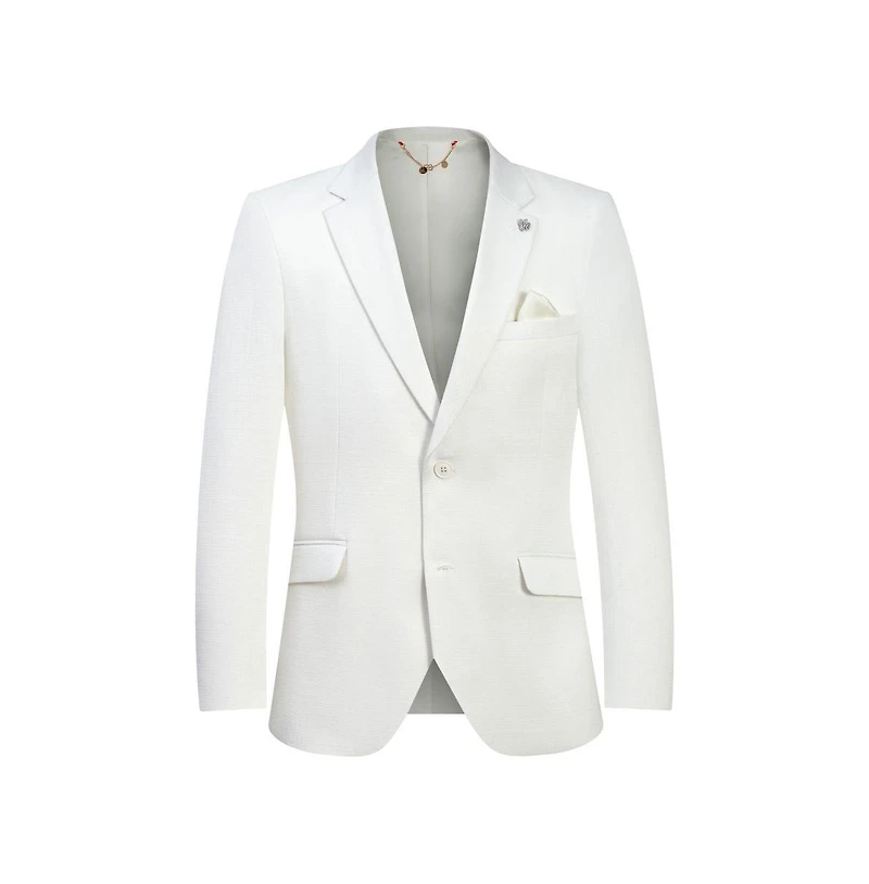 Elie Balleh Men's Slim Fit Solid Blazer Sports Coat