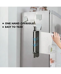 Yigii Magnetic Paper Towel Holder for Fridges, Grills, RVs - One-Handed Use, No Tools