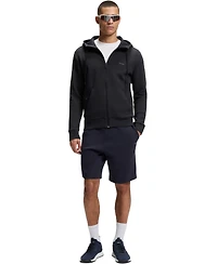 Boss by Hugo Men's Logo Print Zip-Up Hoodie