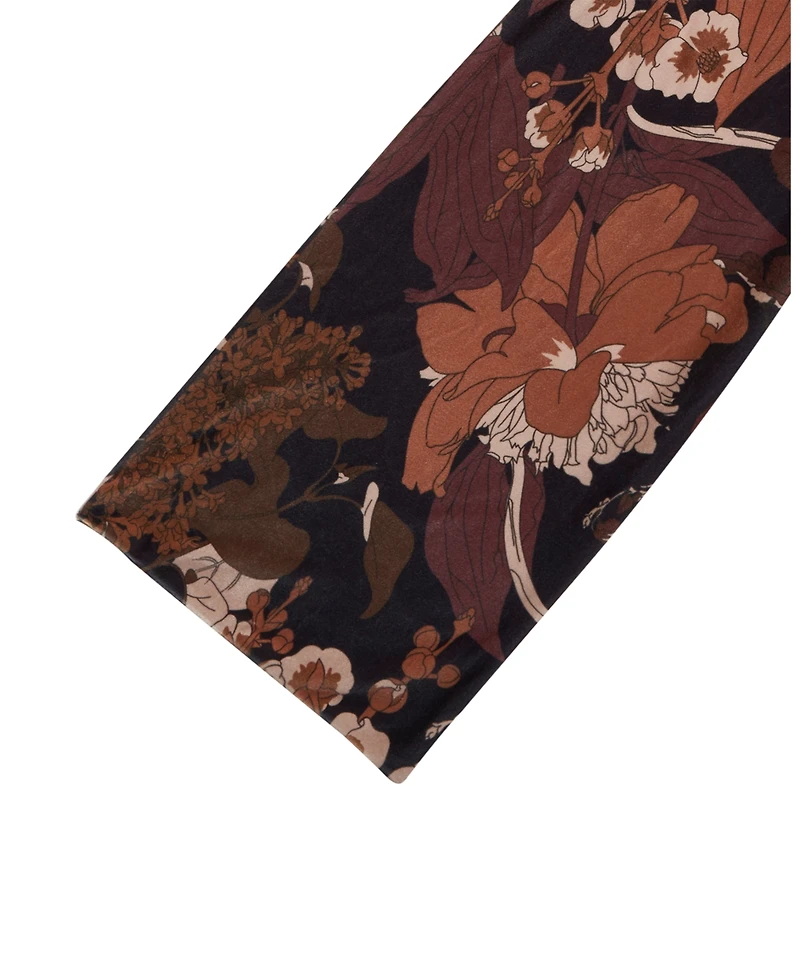 Fable England Women's Deco Blooms Velvet Scarf