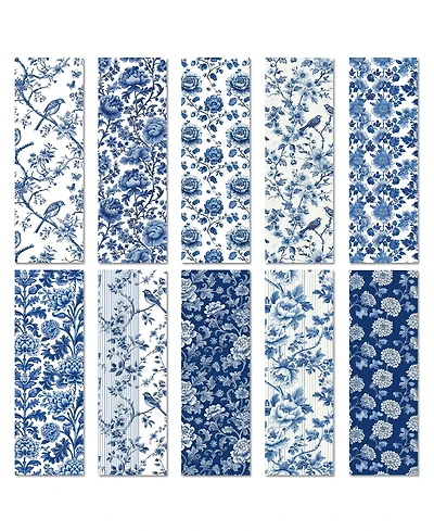 Gnuadz Chinoiserie Floral Bookmarks Set