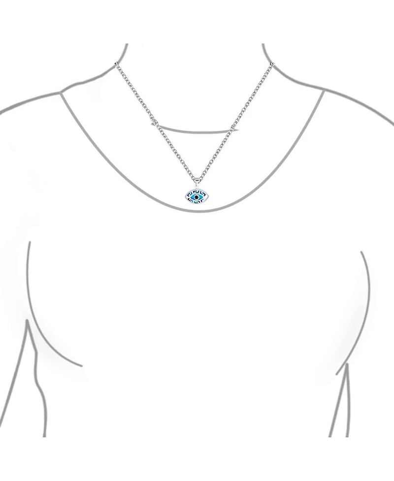 Bling Jewelry Turkish Evil Eye Filigree Charm Pendant Necklace in Protection
