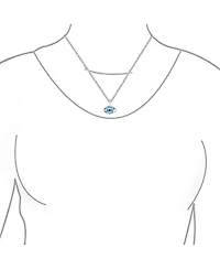 Bling Jewelry Turkish Evil Eye Filigree Charm Pendant Necklace in Protection